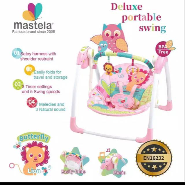 jual-mastela-deluxe-portable-swing-new-shopee-indonesia