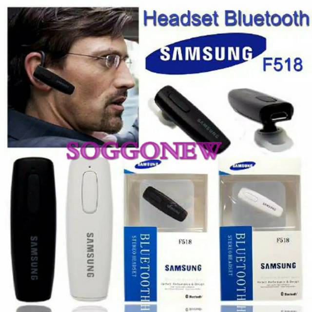 Headset Bluetooth Samsung Original F518 Earphone bluetooth sport Original