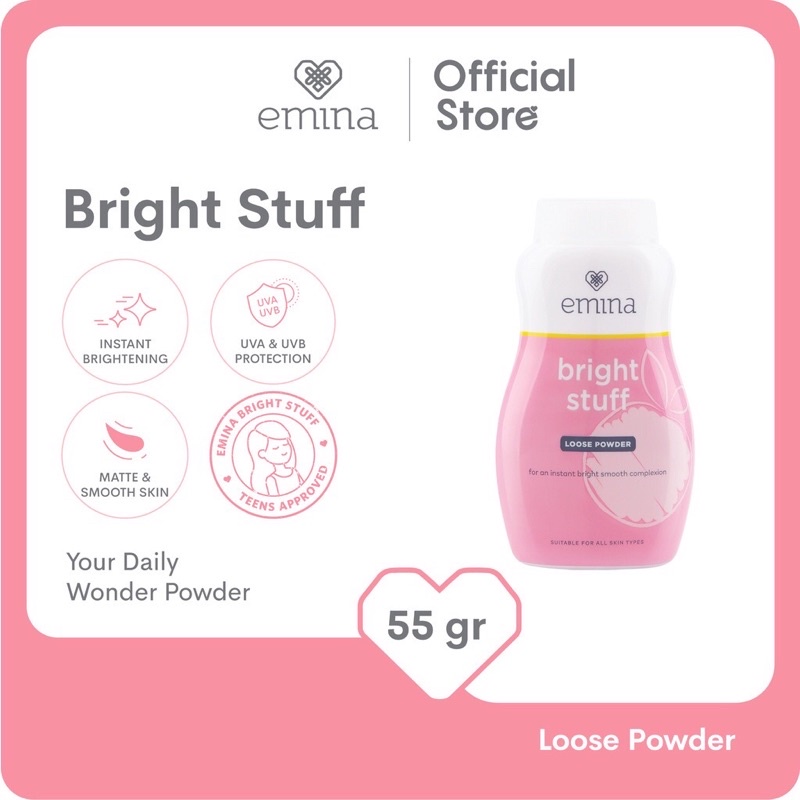 Jual Emina Bright Stuff Loose Powder 55 g - Bedak Tabur | Shopee Indonesia