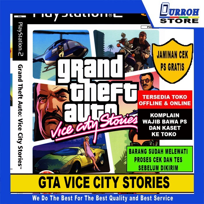 Jual KASET DVD GAME PS 2 / Playstation 2 GTA VICE CITY STORIES | Shopee ...