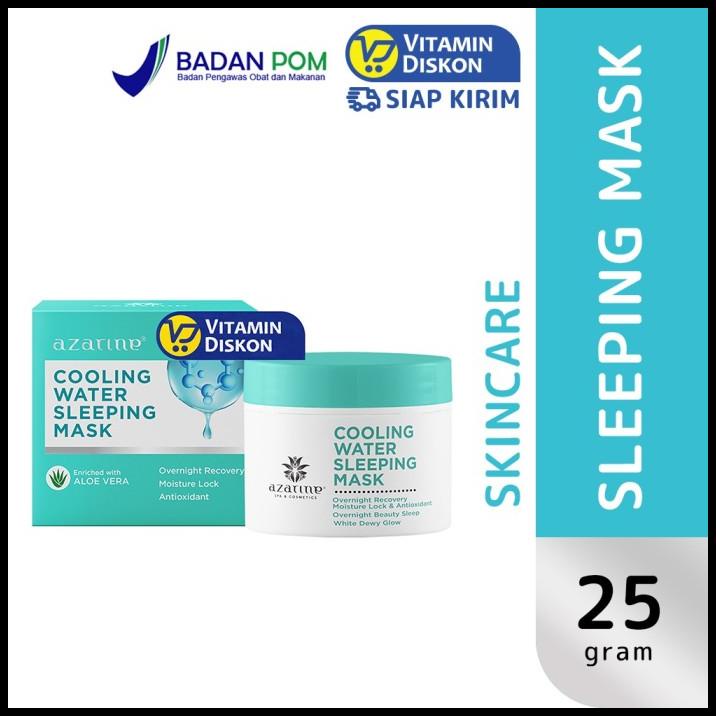 Jual Azarine Cooling Water Sleeping Mask 25 Gr Shopee Indonesia
