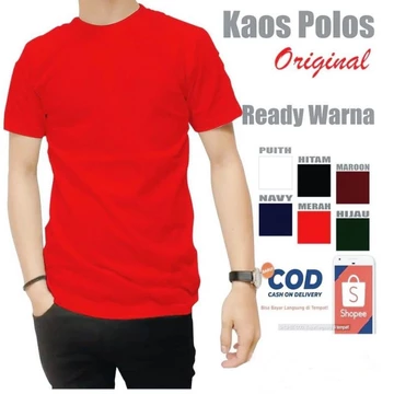 Kaos Polos Lgn Pendek Katun Cm 28S Premium