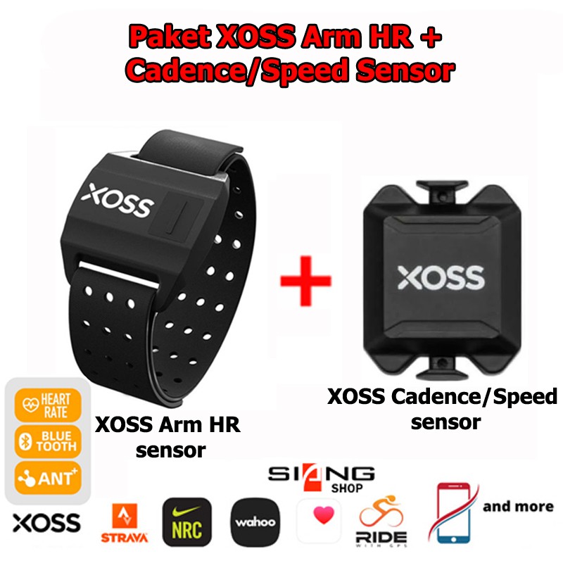 Jual Paket XOSS Armband Heart Rate Sensor + Cadence/Speed Shopee