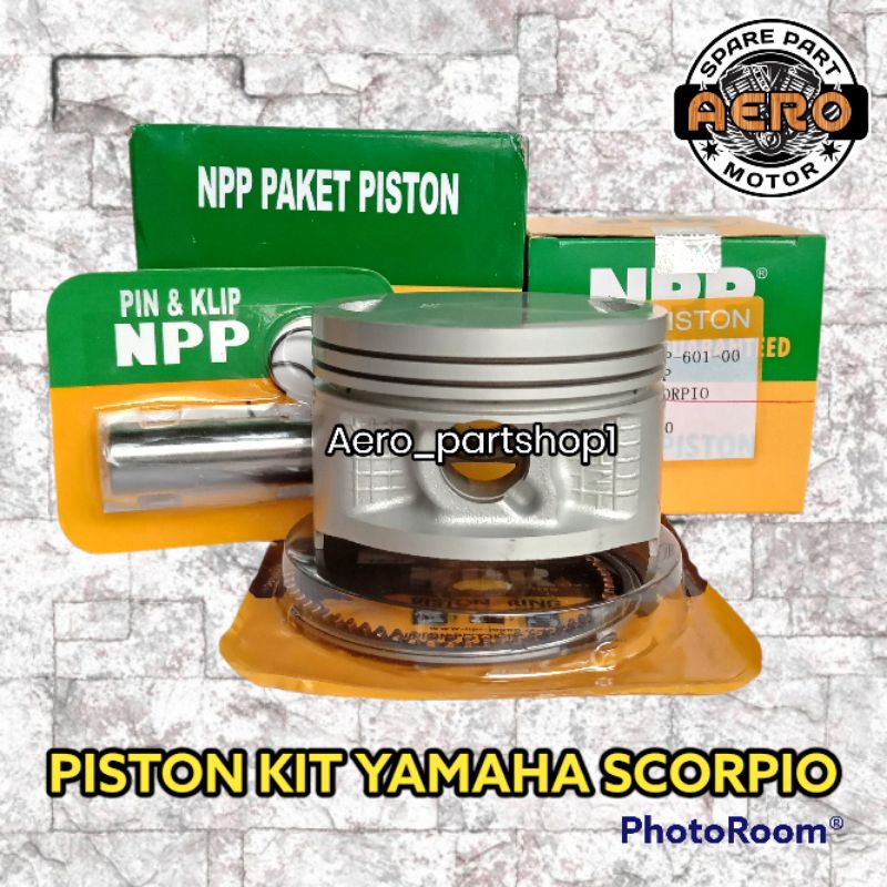 Jual PISTON KIT NPP YAMAHA SCORPIO ( STD/25/50/75/100/125/150/175/200