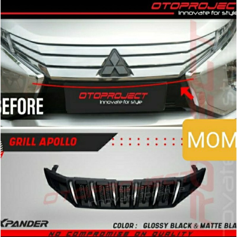 Jual Front Grill Grille Depan Apollo Hitam Xpander Merek Otoproject