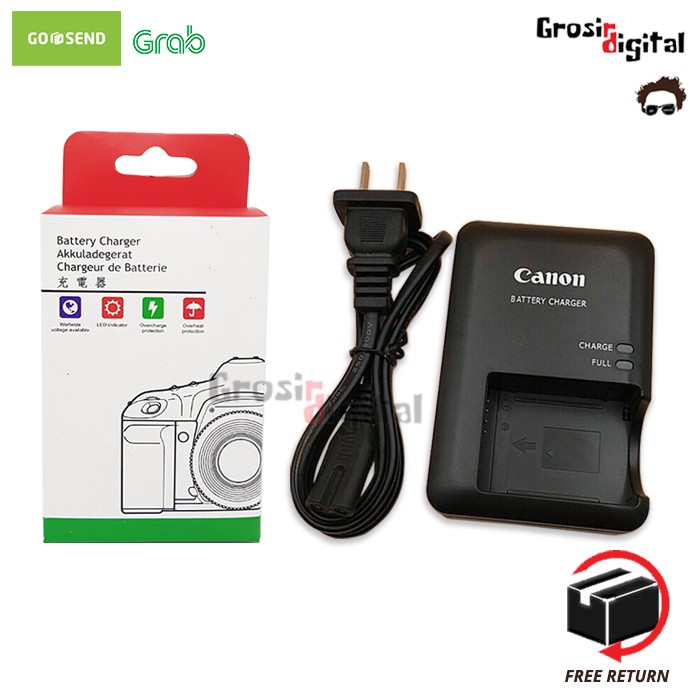 vhbw caricatore sostituisce Canon CB-2LVE per camera - Stazione di carica + cavo auto + spia di carica, 4,2 V