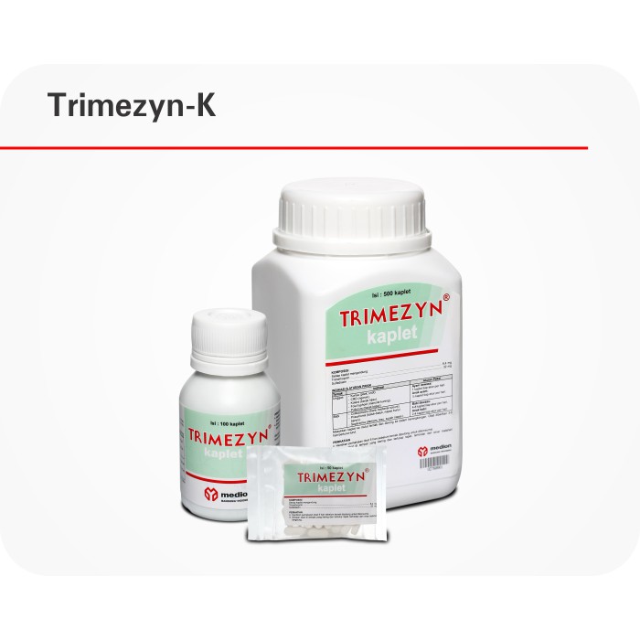 Jual TRIMEZYN kaplet isi 100 obat pollorum korisa crd ngorok pilek ilt ...