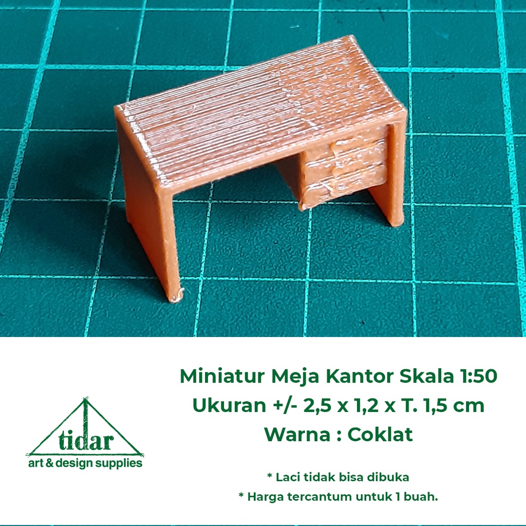 Jual AN - Miniatur Maket Meja Kantor Skala 1:50 - Meja Kerja / Belajar