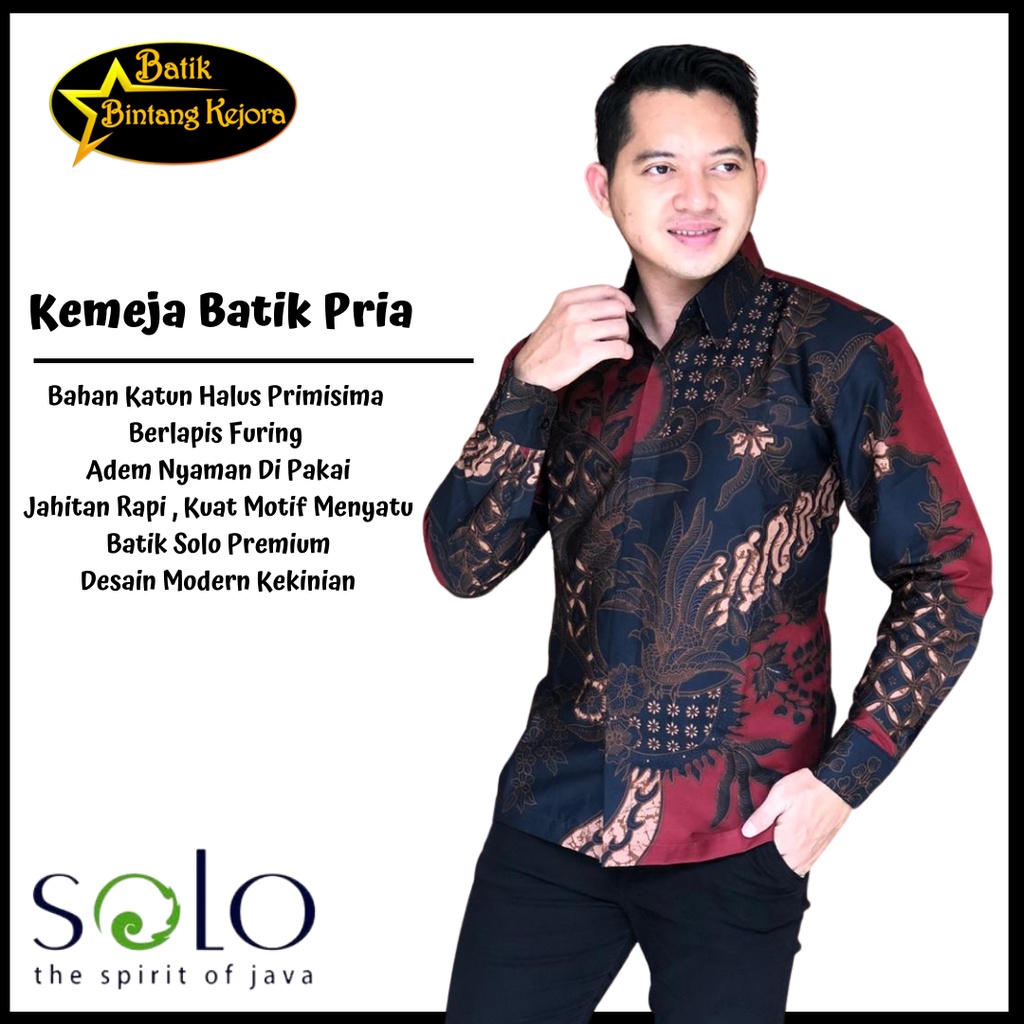 Jual Kemeja Batik Pria Modern 2022 Mewah Elegan Lengan Panjang Model ...