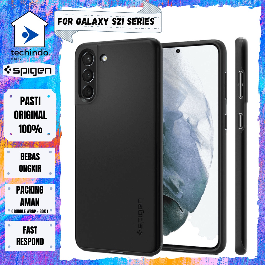 Case Samsung Galaxy S21 Ultra Plus Spigen Thin Fit Hybrid Slim Casing