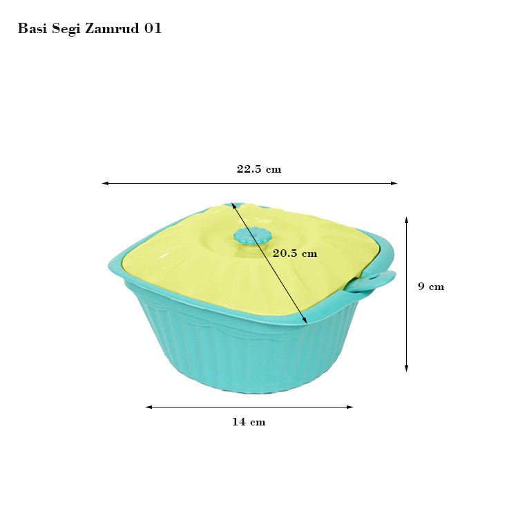 Jual SUSAN - Basi Segi Zamrud - Wadah Saji - Mangkuk Sayur - Mangkuk ...