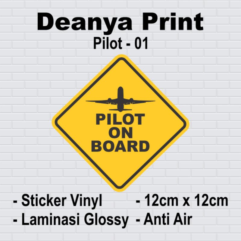 Jual Sticker Pilot On Board | Shopee Indonesia