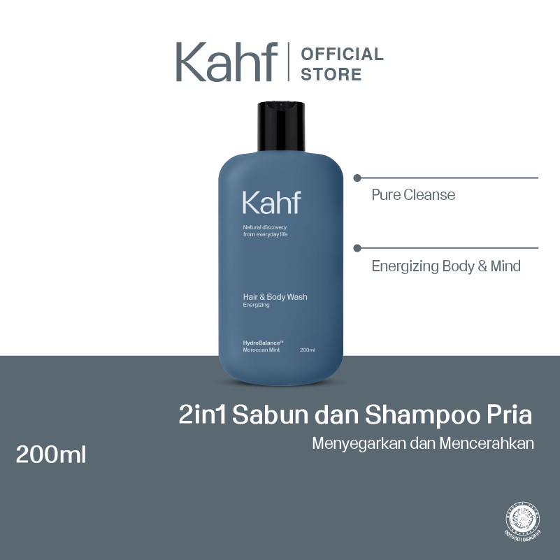Jual Kahf Energizing Hair and Body Wash 200 ml Shopee Indonesia