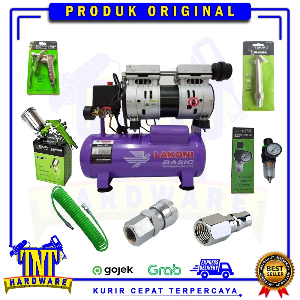Jual PAKET KOMPLIT KOMPPRESSOR LAKONI BASIC 9S - Compressor Oilless ...