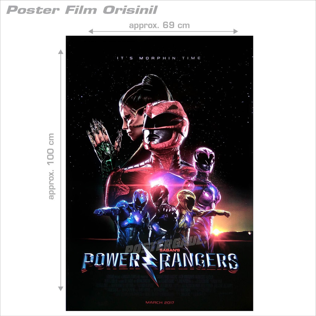 Jual Poster Film SABAN'S POWER RANGERS - original Indonesian one sheet ...