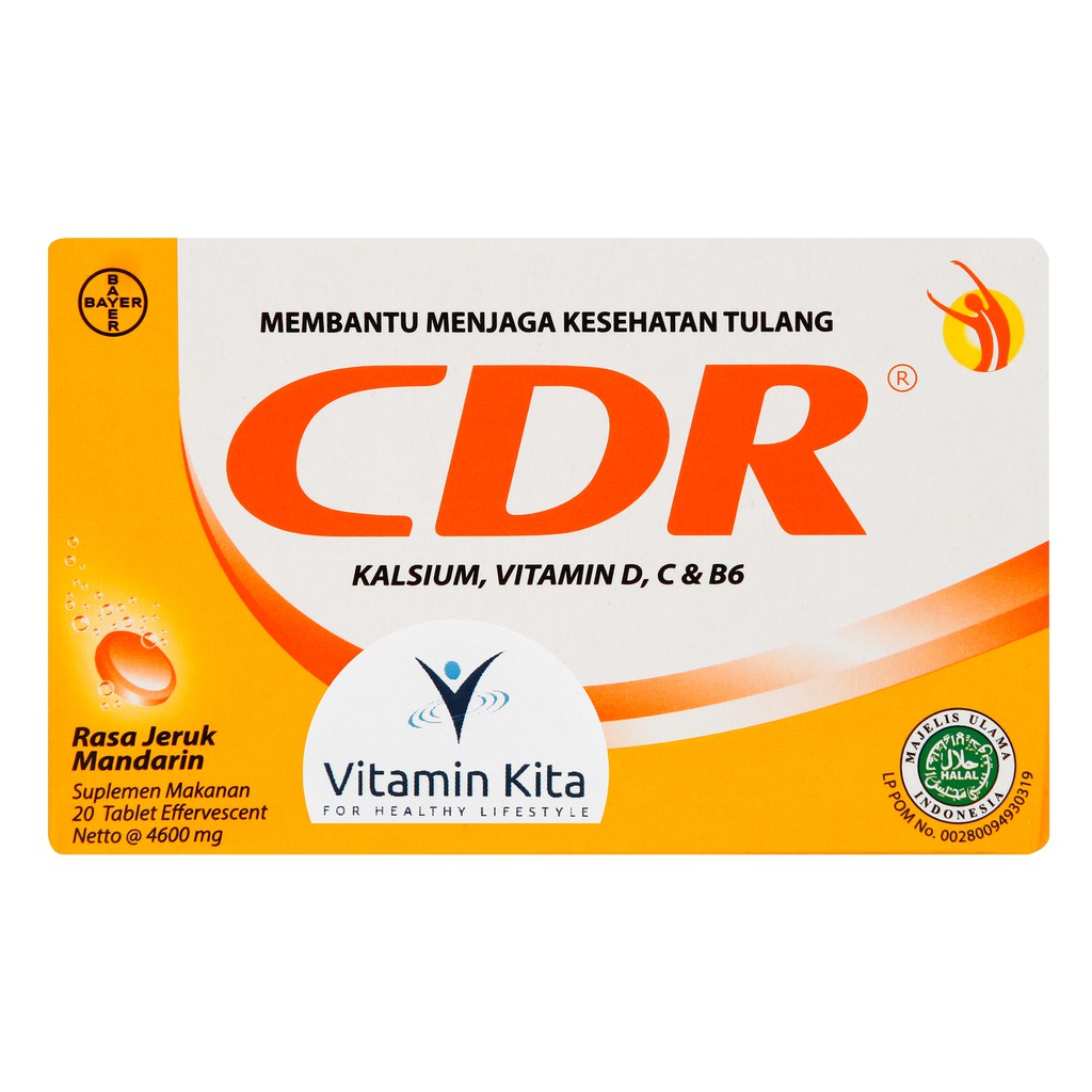 Jual CDR EFFERVESCENT - 20 TABLET | VITAMIN D | Shopee Indonesia