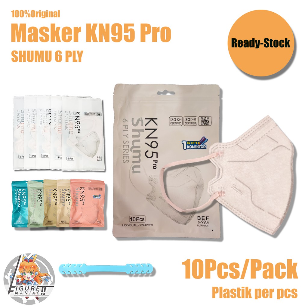 Jual Masker Kn Shumu Pro Ply Tebal Original Premium Masker Dewasa Hijau Pink Putih Hitam Abu