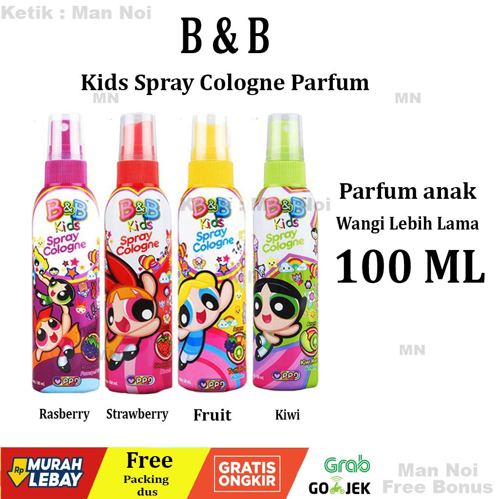 Jual B&B Kids Spray Cologne Powerpuff Girls 100 Ml | Shopee Indonesia