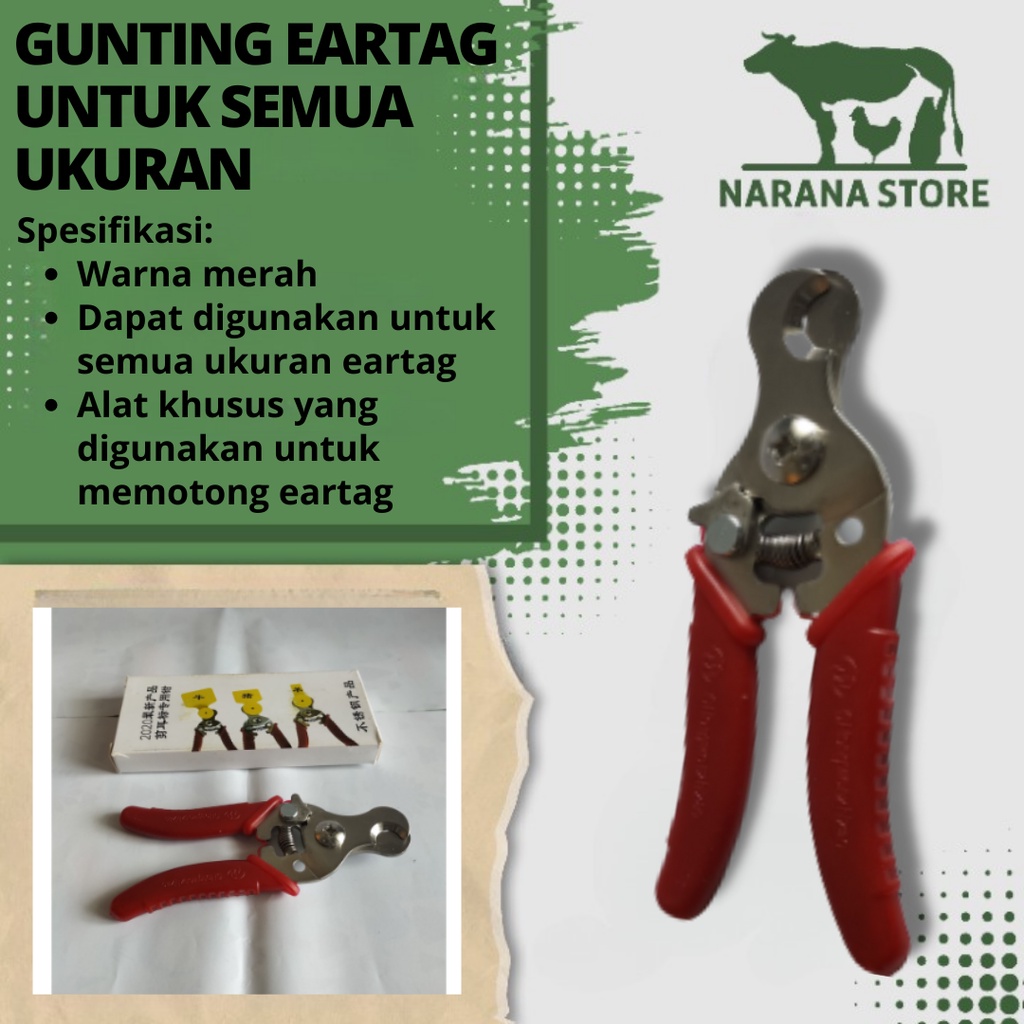 Jual Gunting Eartag Alat Potong Ear Tag Sapi Kambing Domba Babi Untuk ...