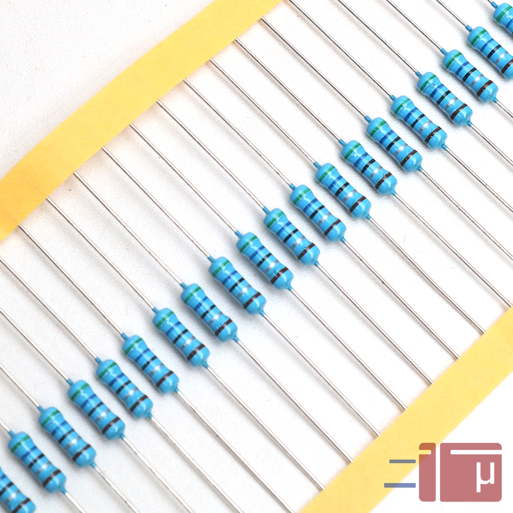 Jual x10 Resistor 5R6 5.6 Ohm 1/2W Metal Film 1% Taiwan Kaki Tembaga ...