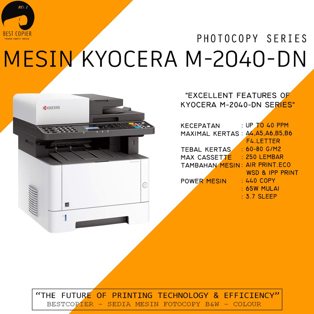 Jual PRINTER KYOCERA M2040DN M 2040 Dn Portable fotocopy Mono