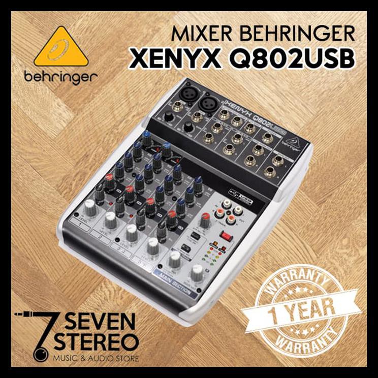 Jual Mixer Behringer Xenyx Q802 With Usb Audio Interface Teruji