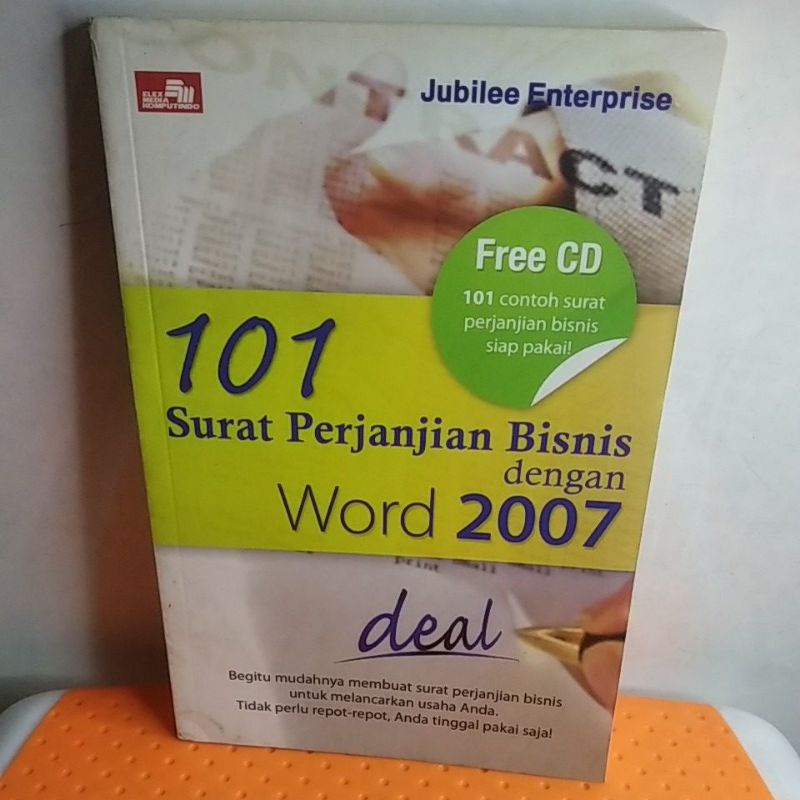 Jual Buku 100% Original 101 Surat Perjanjian Bisnis Dengan Word 2006 By ...