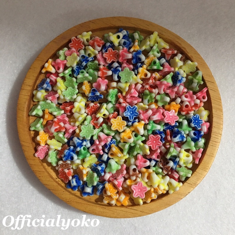Jual Manik Kapur Bunga Sakura Kecil warna Mix Random (15gram) - ukuran ...