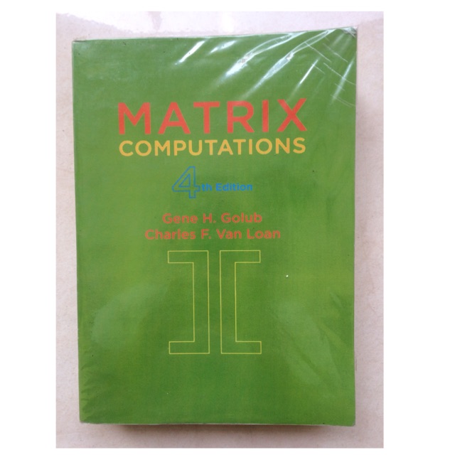 Jual buku matrix computations shopee indonesia
