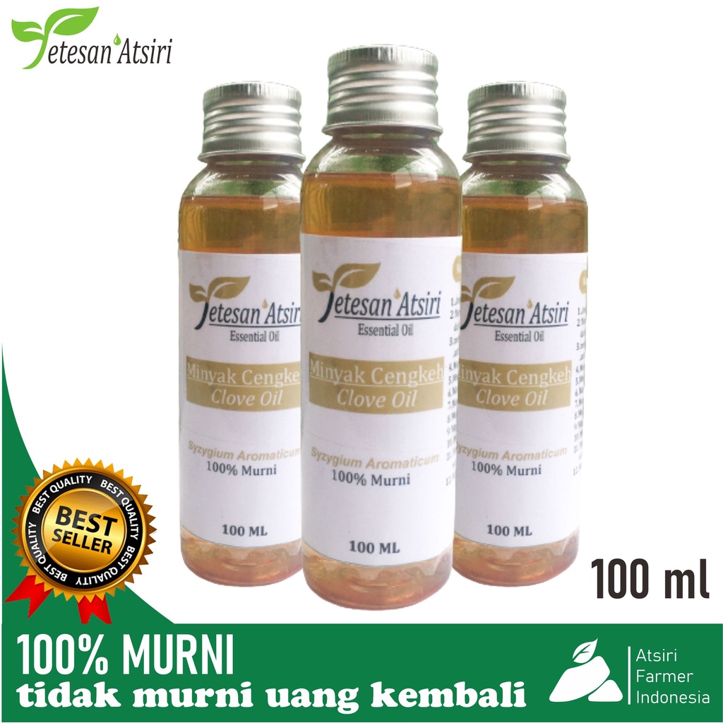 Jual 100ml Minyak Atsiri Cengkeh Murni Asli 100% Tanpa Campuran Clove ...