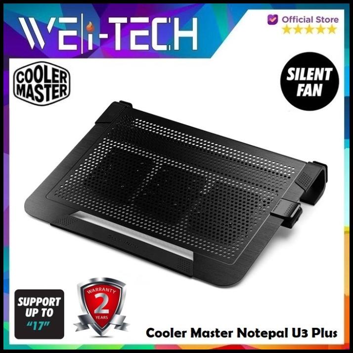 Jual Cooler Master Notepal U3 Notebook Cooler Fan Laptop Cooling Pad ...