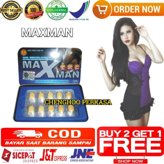 Jual Maxman Mmc Obat Stamina Pria Dewasa Kuat Tahan Lama Isi 10