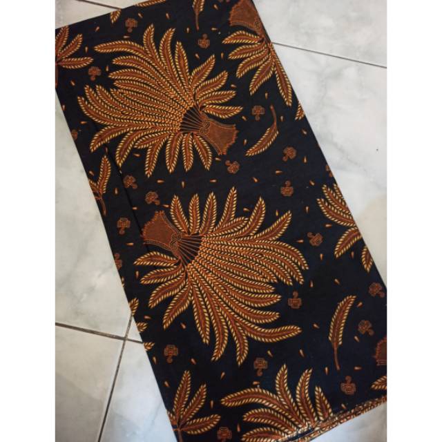 Jual Prsd Kain Batik Printing Murah Sogan Motif Padi Kain Bahan Baju