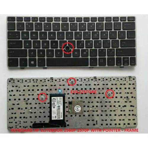 Tastiera UK Per HP EliteBook 2560P E 2570P – Layout Inglese, Nuova E Originale!