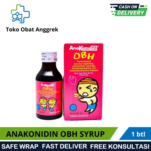 Jual ANAKONIDIN OBH SYRUP 60 ML/SYRUP OBAT BATUK PILEK/BATUK BERDAHAK ...