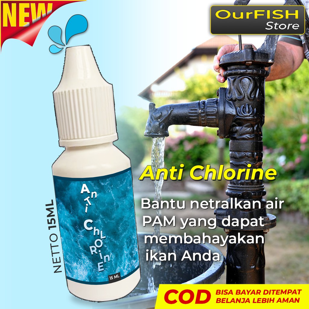 Jual Anti Chlorine Klorin Obat Ikan Anti Chlorine Kaporit Air