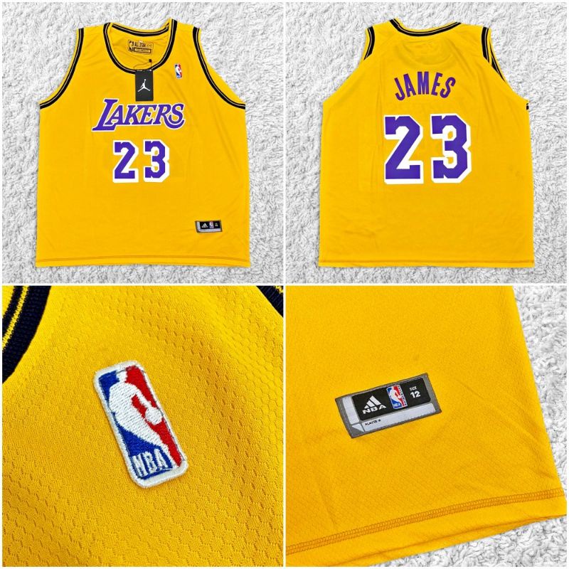 Kobe Bryant 24 adidas Lakers NBA 4Her Basketball White Purple Jersey Tank  Size L