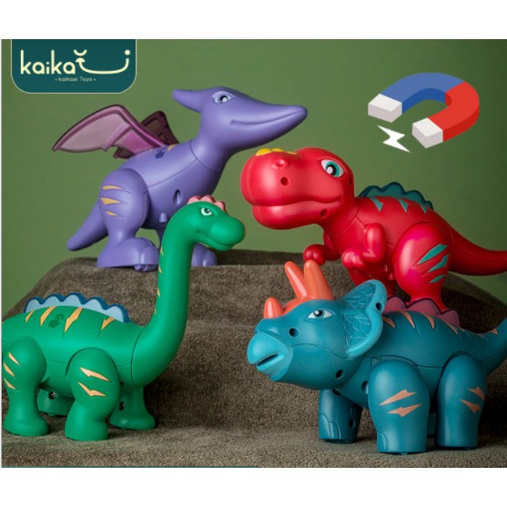 Jual Dino Magnetic Dinosaur Dinosaurus Magnet Mainan Anak Lampu Dan ...