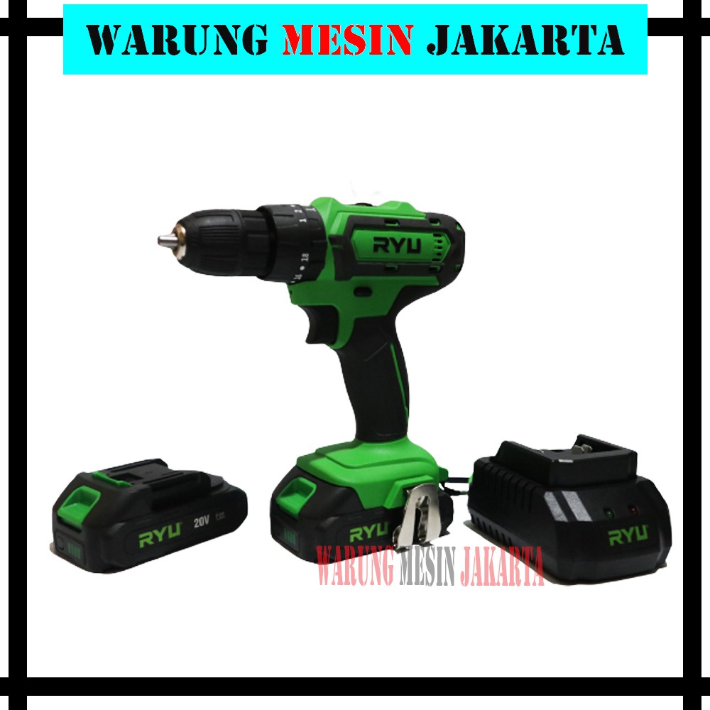 Jual MESIN BOR CORDLESS BATRE BATEREI BATERAI RYU RCI 20V TEKIRO RYU ...