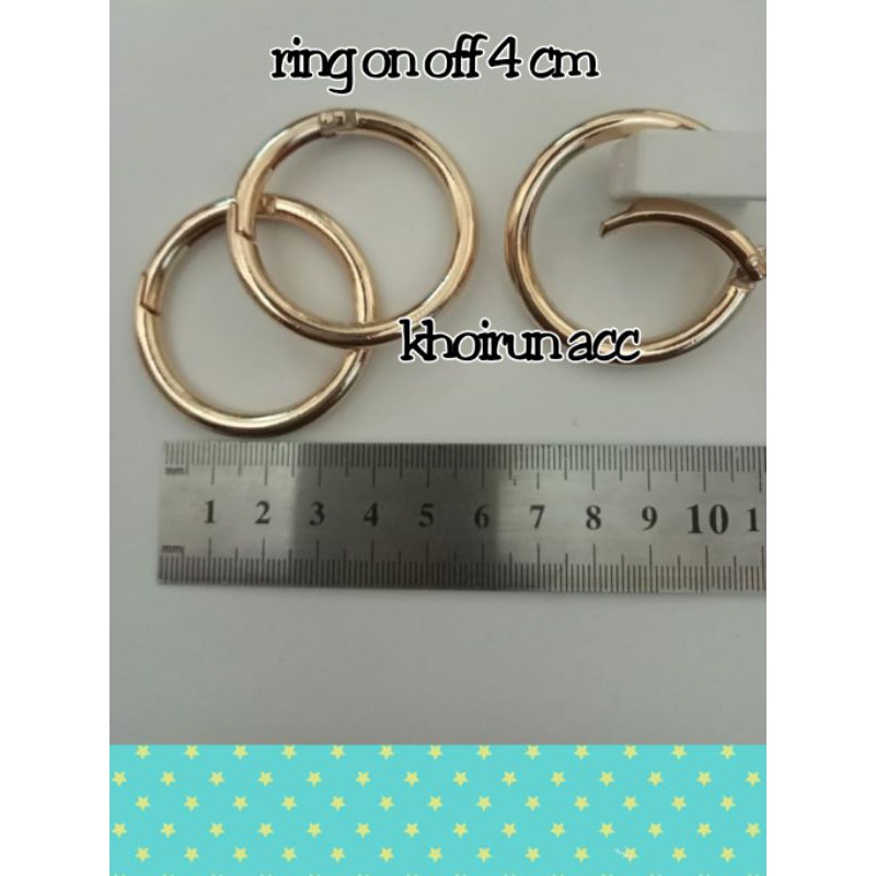 Jual ring on off 4 cm MM(2 pcs) | Shopee Indonesia