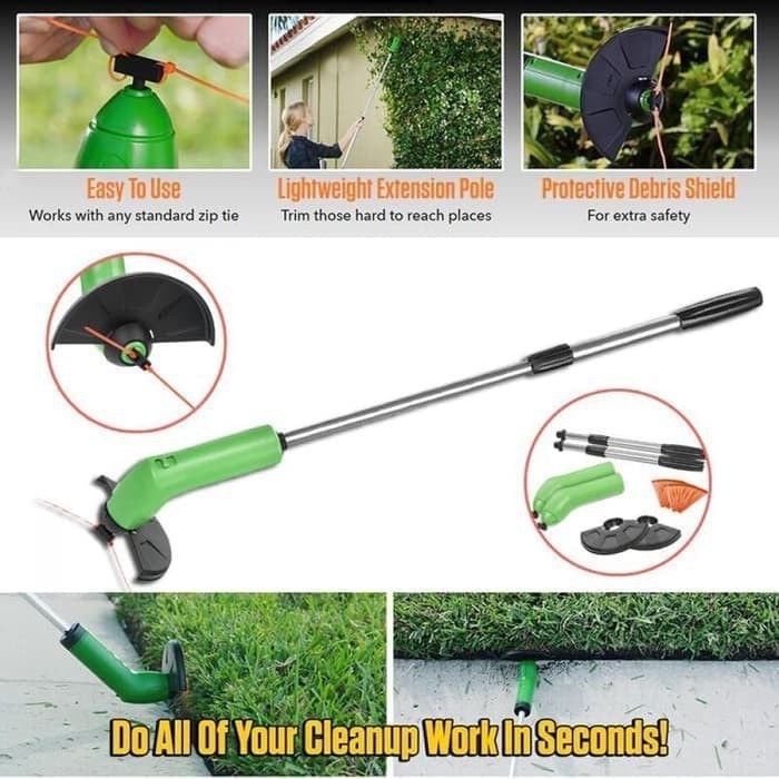 Jual ZipTrim Zip Trim Cordless Trimmer Alat Potong Rumput Kebun ...