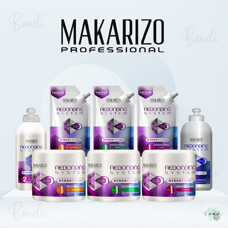 Jual makarizo rebonding system hydroprisma straightening cream step 1