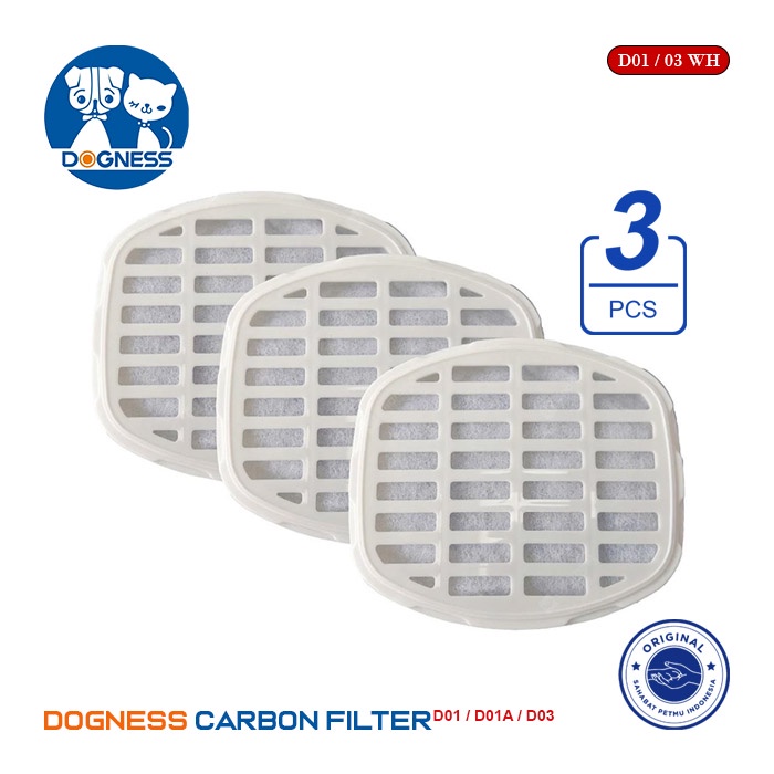 DOGNESS Replacement Filters For D12 Ultra Pet Water Fountain - 12 Pack White Filters