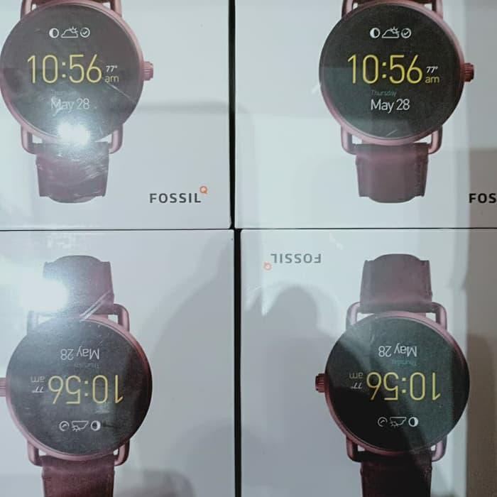Jual Jam Tangan Fossil Smart Watch Q Wander Wine Diskon Shopee Indonesia