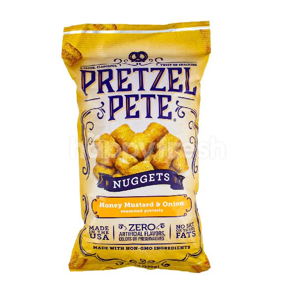 Jual pretzel pete nuggets honey mustard & onion 270gr camilan snack