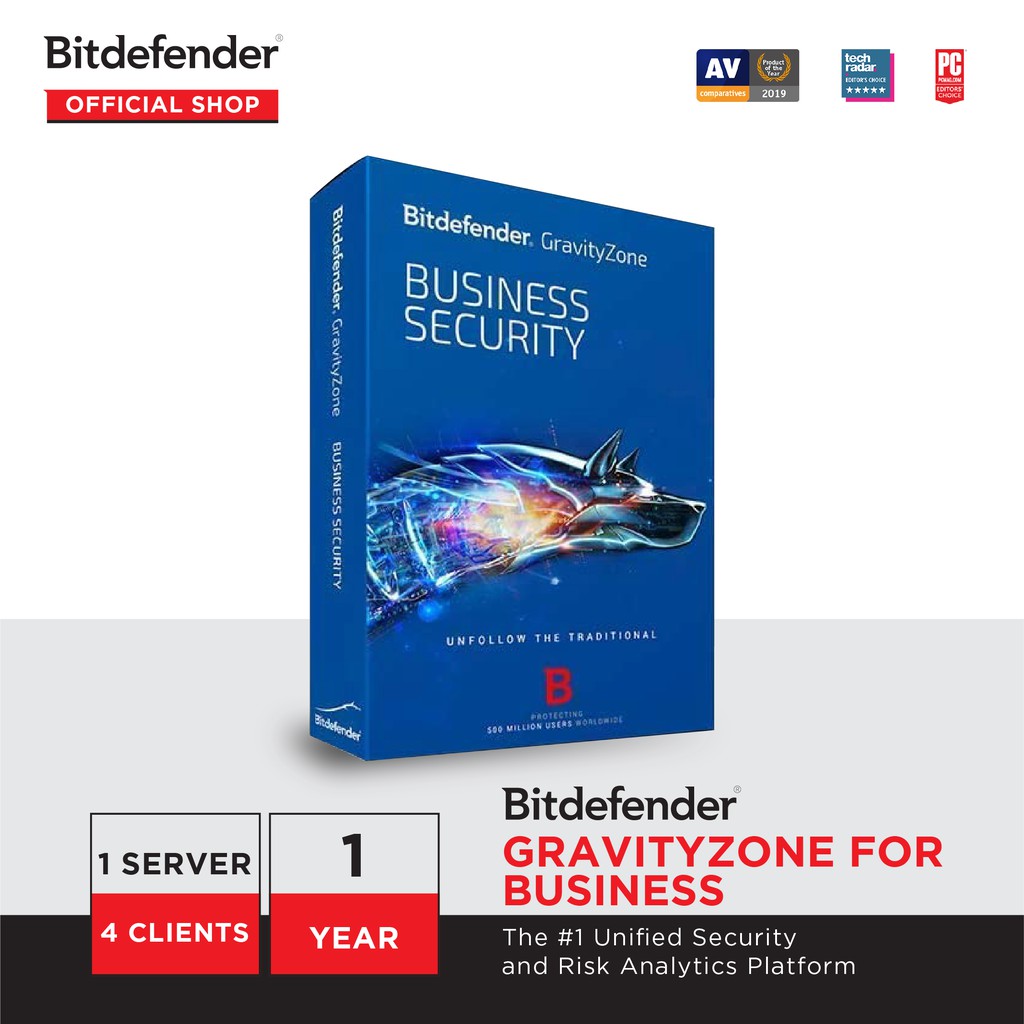 Jual Bitdefender GravityZone For Business / UKM 1 Servers 4 Clients ...