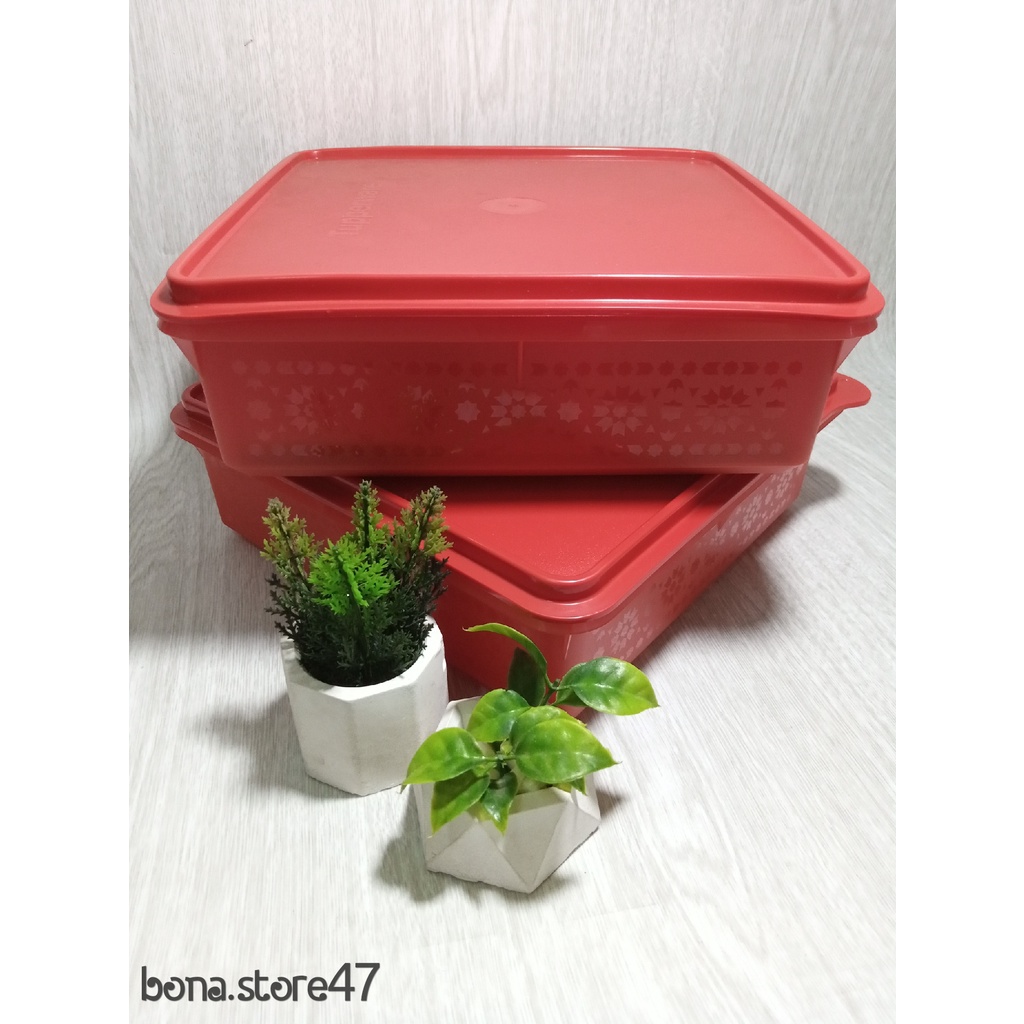 Jual TUPPERWARE MOSAIC SNACK STOR 2.9L (2) TUPPERWARE TEMPAT SNACK