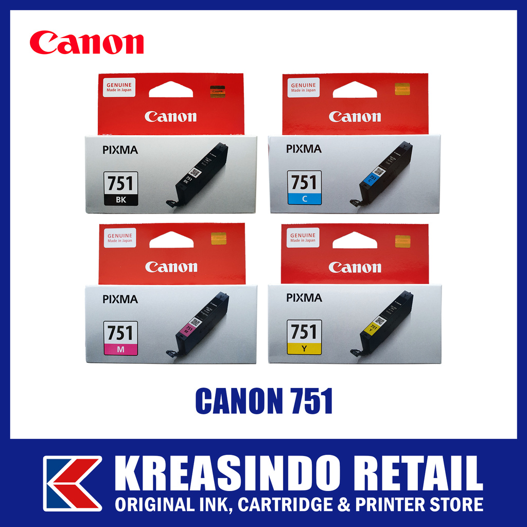 Jual Canon 751 (CLI-751) Tinta / Cartridge Original | Shopee Indonesia