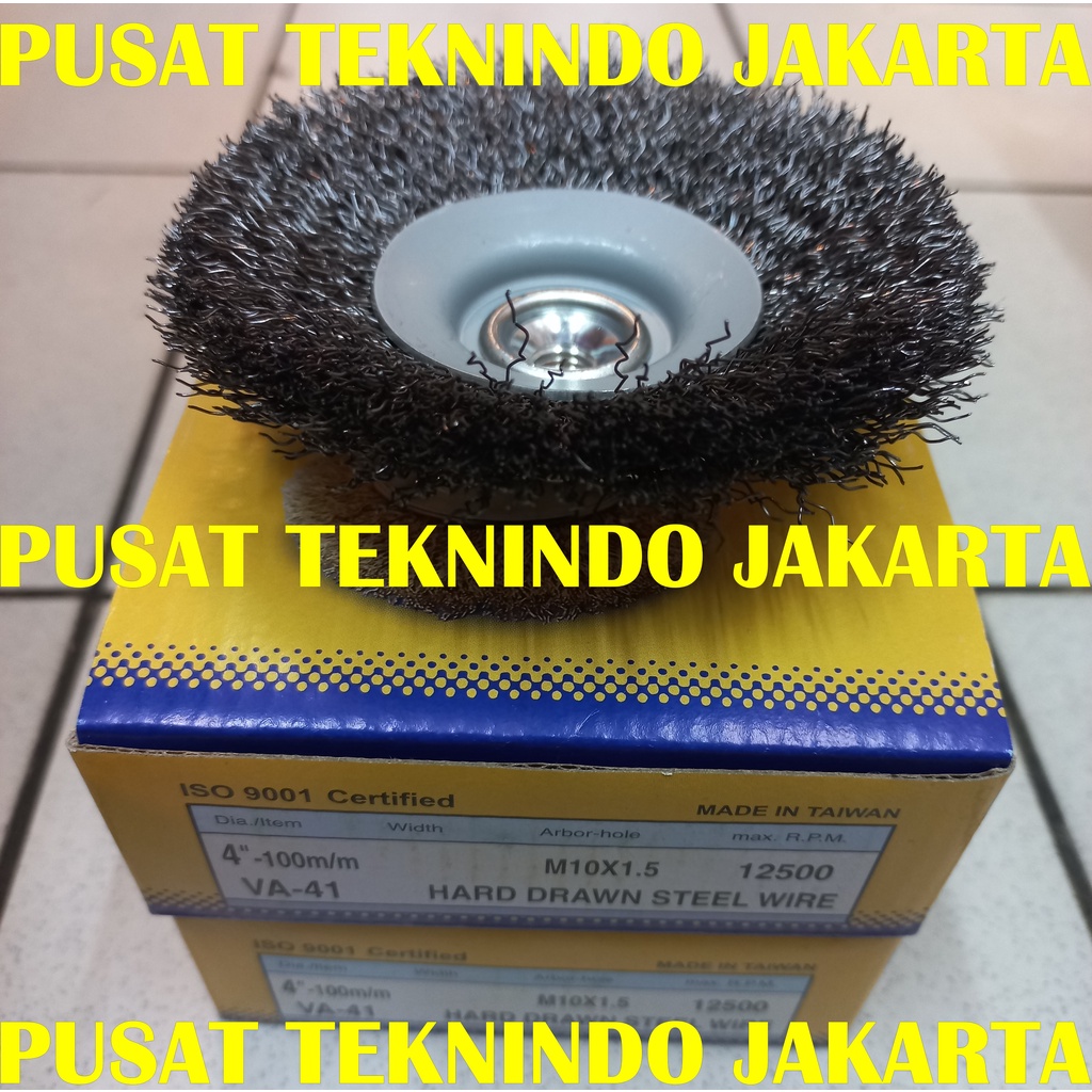 Jual Sikat gerinda kawat baja UNION VA-41 / VA41 4