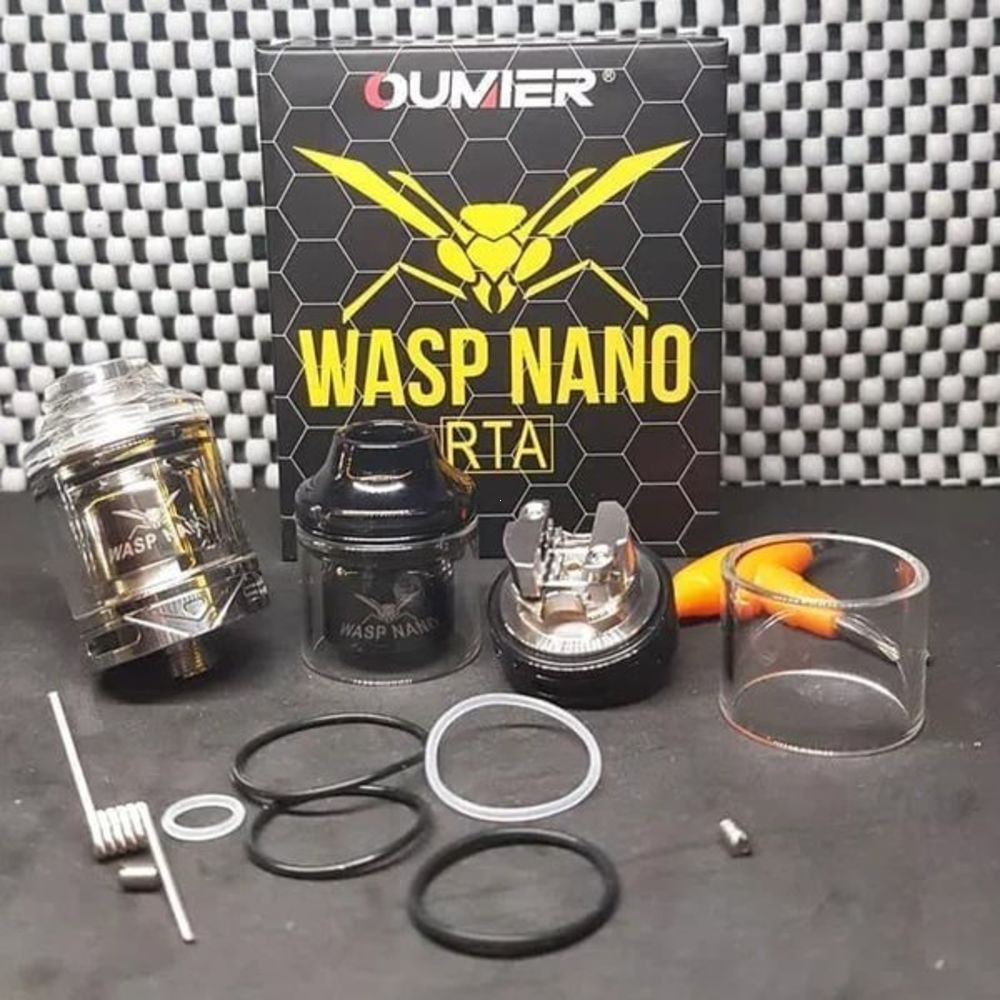 Jual Vapr/Vap/Vep WASP NANO TANK RTA Ultem Cap 22mm Wasp Nano RTA 22mm ...